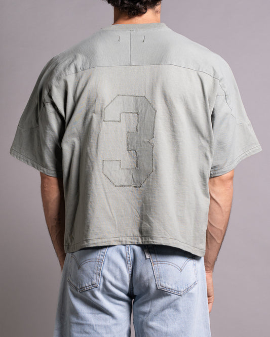 RECONSTRUCTED GREEN FOOTBALL TEE